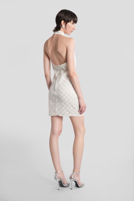 25FW 로테이트 바이 크리스텐슨 숏 원피스 423340 114177 Beige - ROTATE BY BIRGERCHRISTENSEN