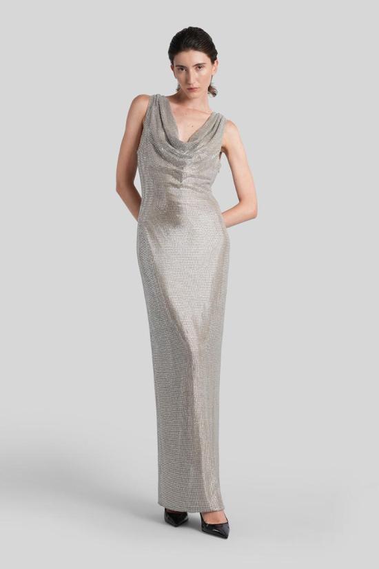 25FW 쥬세페 디 모라비토 롱 원피스 425111 05FWDR510FC05212 SILVER - GIUSEPPE DI MORABITO