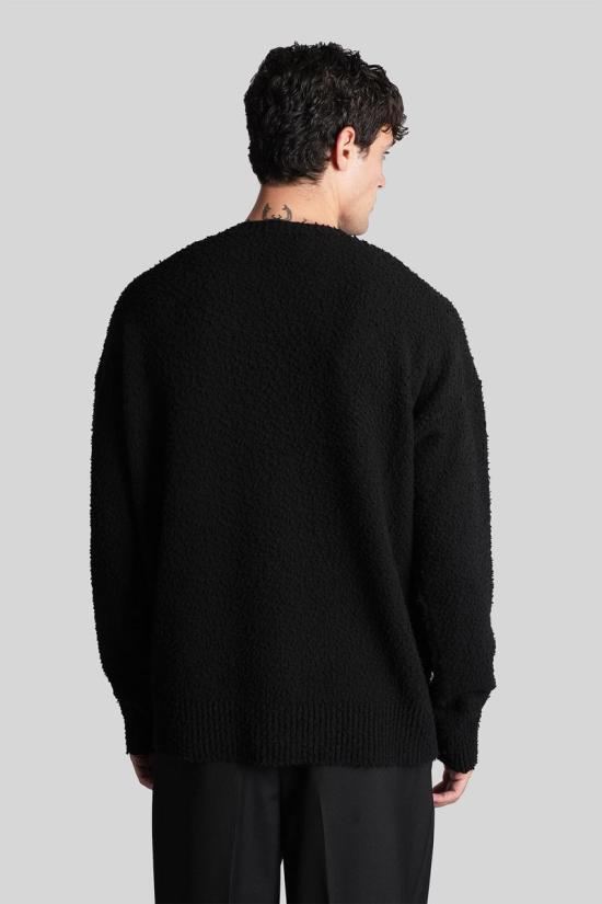 25FW 로베르토 콜리나 스웨터 427357 253M21501 Black - ROBERTO COLLINA