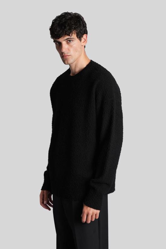 25FW 로베르토 콜리나 스웨터 427357 253M21501 Black - ROBERTO COLLINA