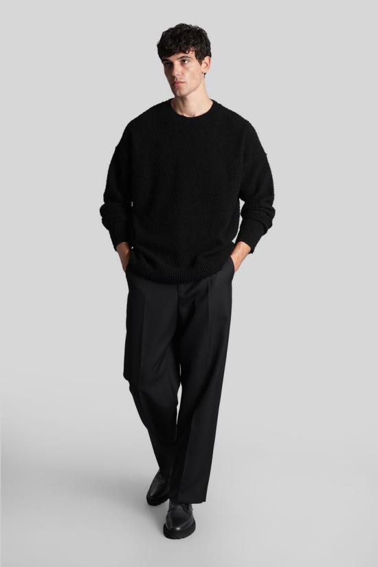 25FW 로베르토 콜리나 스웨터 427357 253M21501 Black - ROBERTO COLLINA