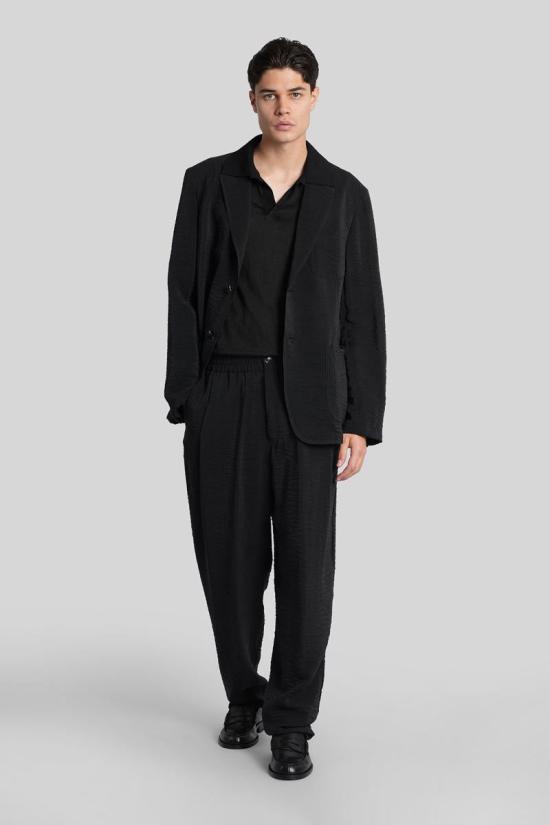 25FW 조르지오 아르마니 숏팬츠 424656 GM001744TE16001 Black - GIORGIO ARMANI