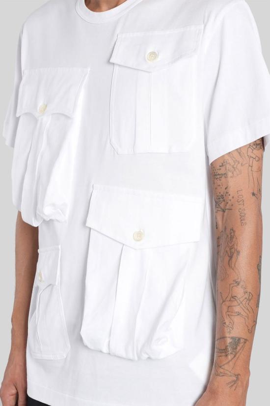 25FW 꼼데가르송 반팔 티셔츠 426249 PP T005 W25 WHITE - COMME DES GARCONS