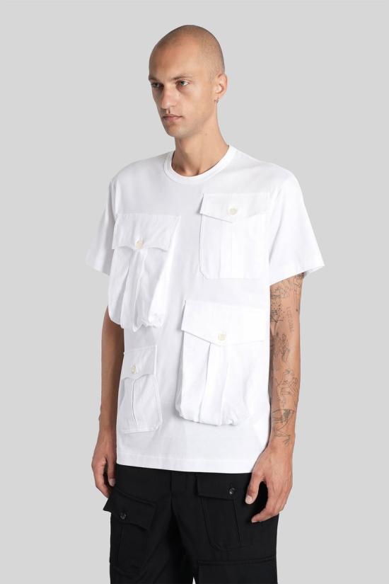 25FW 꼼데가르송 반팔 티셔츠 426249 PP T005 W25 WHITE - COMME DES GARCONS