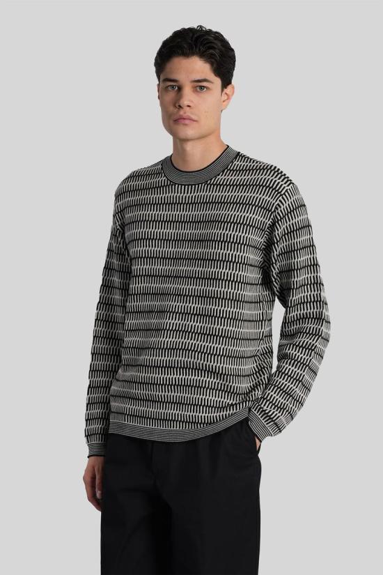 25FW 엠포리오 아르마니 스웨터 424952 EM002194AF14195 Black - EMPORIO ARMANI