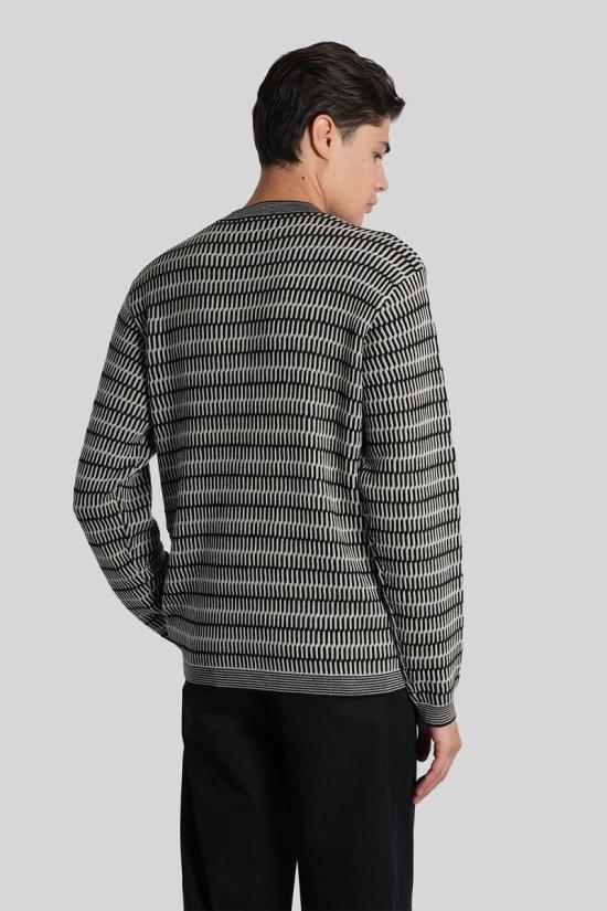 25FW 엠포리오 아르마니 스웨터 424952 EM002194AF14195 Black - EMPORIO ARMANI