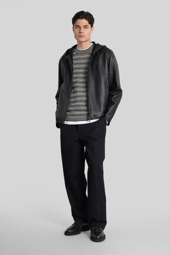 25FW 엠포리오 아르마니 스웨터 424952 EM002194AF14195 Black - EMPORIO ARMANI