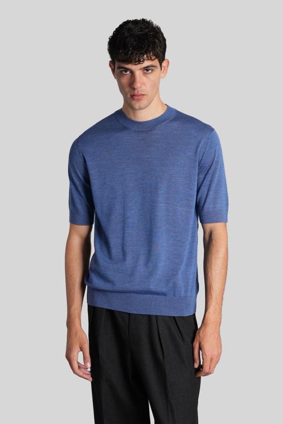 25FW 발렌타인 반팔 티셔츠 427681 B2W067 16W02 BLUE