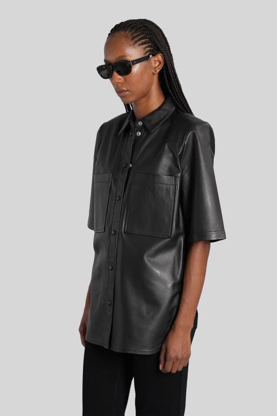 25FW 이로 블라우스 424247 WP100MOHA Black - IRO