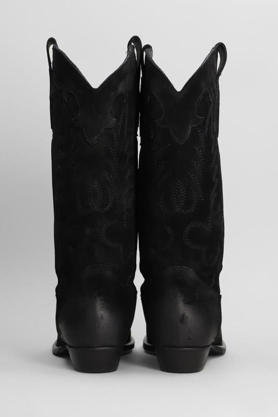 25FW 지젤 모아레 부츠 423560 GUATEMALA Black - GISEL MOIRE