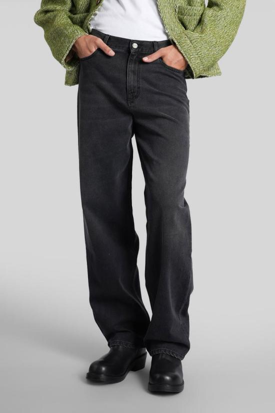 25FW 세퍼 데님 팬츠 427073 MFW24WIDECUTCRE Black