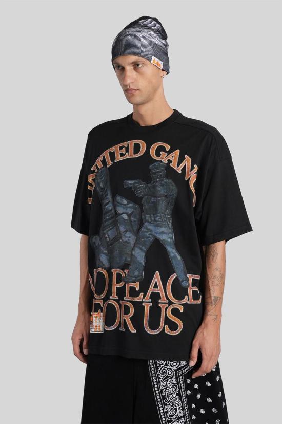 25FW 피디에프 반팔 티셔츠 424583 DFM54029TJ110 Black - PDF