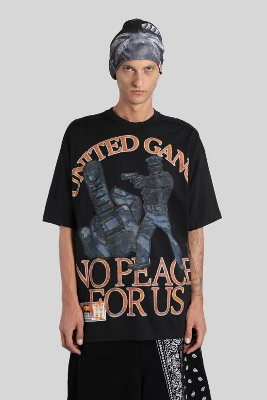 25FW 피디에프 반팔 티셔츠 424583 DFM54029TJ110 Black