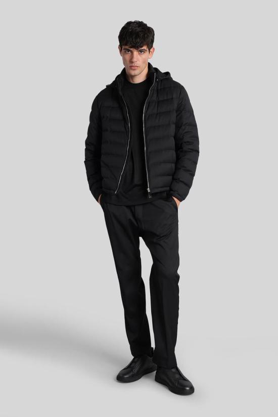 25FW 에르메네질도제냐 반팔 티셔츠 429155 UG328A2 GCT706 Black - ERMENEGILDO ZEGNA