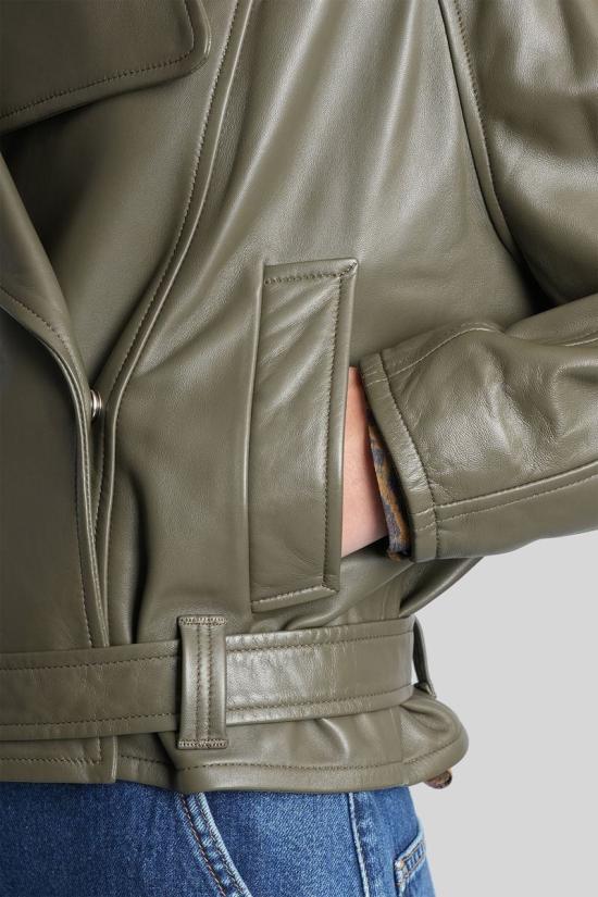 25FW 이로 가죽 자켓 424250 WP137YURIA GREEN - IRO