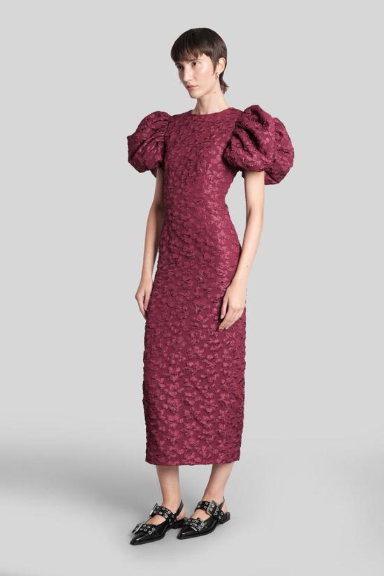 25FW 로테이트 바이 크리스텐슨 롱 원피스 426774 114601 Red - ROTATE BY BIRGERCHRISTENSEN