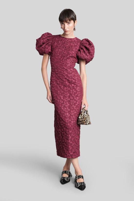 25FW 로테이트 바이 크리스텐슨 롱 원피스 426774 114601 Red - ROTATE BY BIRGERCHRISTENSEN