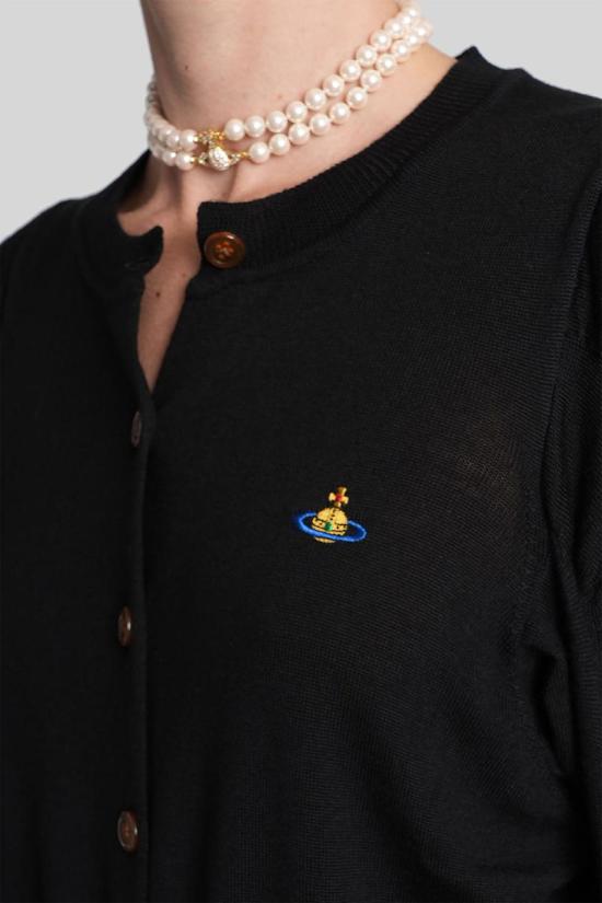 25FW 비비안웨스트우드 가디건 429223 1803005B Y0006 Black - VIVIENNE WESTWOOD