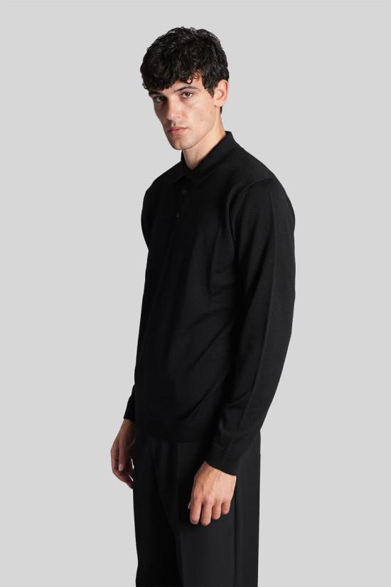 25FW 로베르토 콜리나 긴팔 셔츠 427345 253M01004 Black - ROBERTO COLLINA