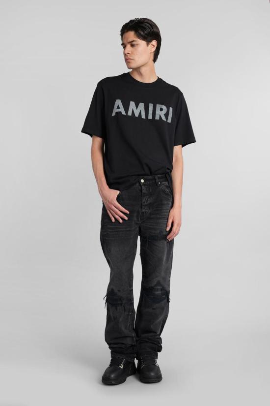 25FW 아미리 반팔 티셔츠 423482 AMJYTE1214 Black - AMIRI