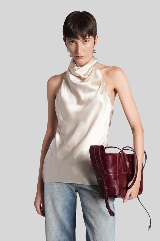 25FW 발망 민소매 티셔츠 428160 FF1AE165SE95 Beige