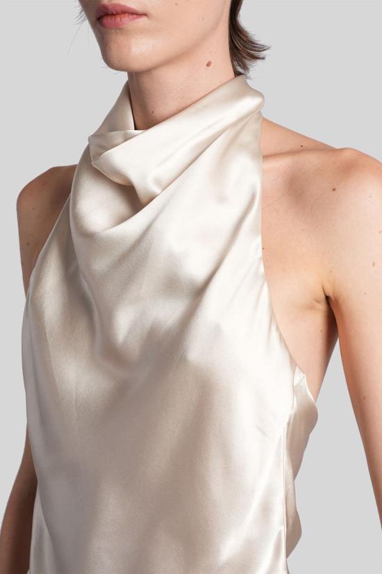 25FW 발망 민소매 티셔츠 428160 FF1AE165SE95 Beige - BALMAIN