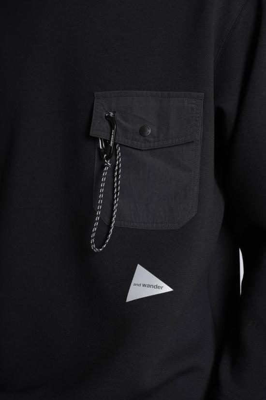 25FW 앤드원더 스웨터 428776 5745284079 Black - AND WANDER