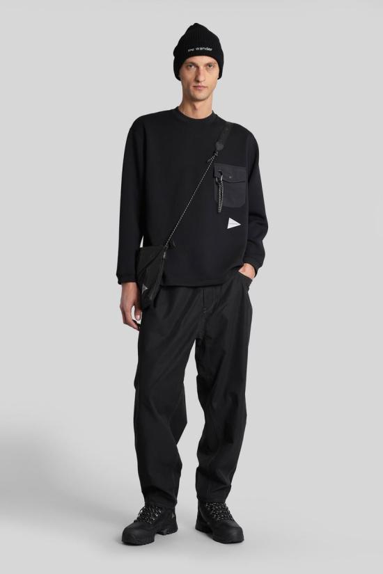 25FW 앤드원더 스웨터 428776 5745284079 Black - AND WANDER