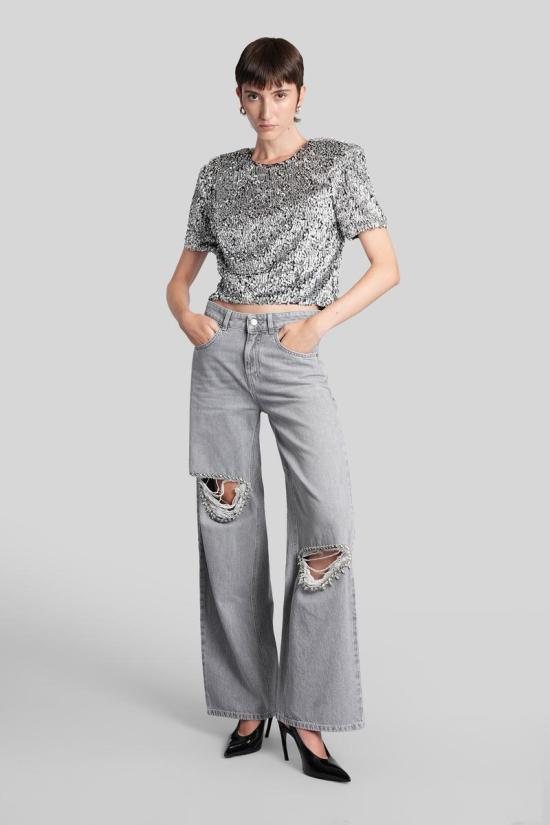 25FW 아레아 반팔 티셔츠 427335 FW25AWTS0048FA01 SILVER - AREA