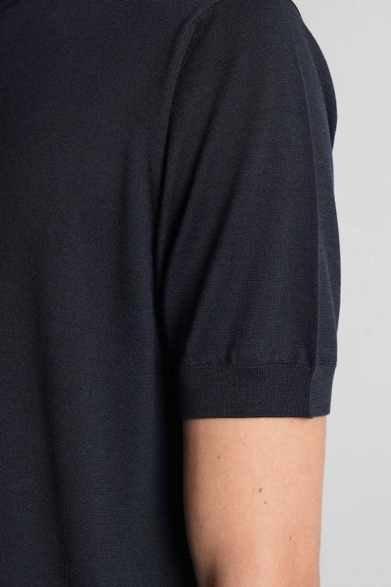 25FW 조르지오 아르마니 반팔 티셔츠 424983 3HSM38SM63Z BLUE - GIORGIO ARMANI