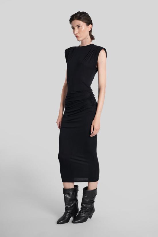 25FW 이자벨마랑에뚜왈 원피스 424791 RO0802FA C3K01E Black - ISABEL MARANT ETOILE