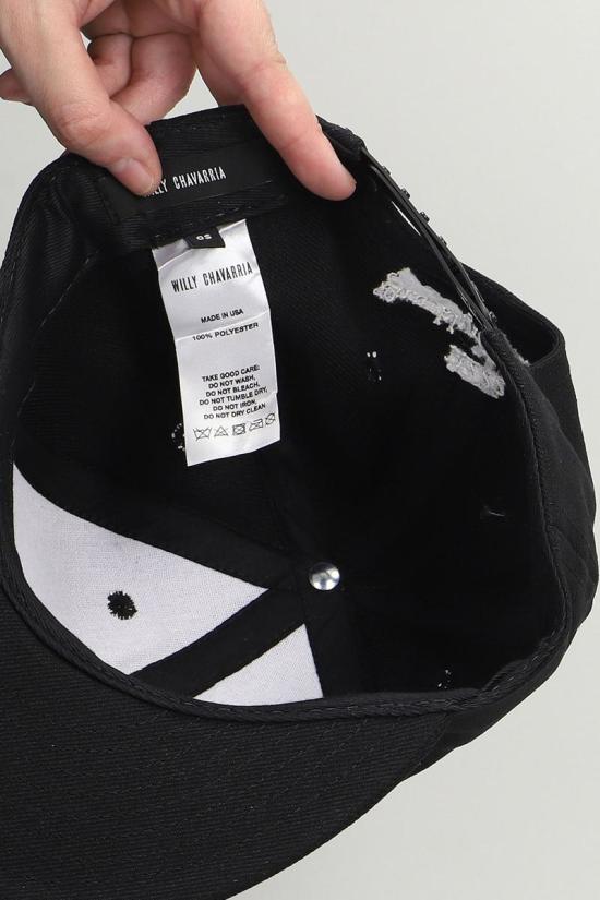 25FW 윌리 차바리아 볼캡 429684 WCASC0042 Black - WILLY CHAVARRIA