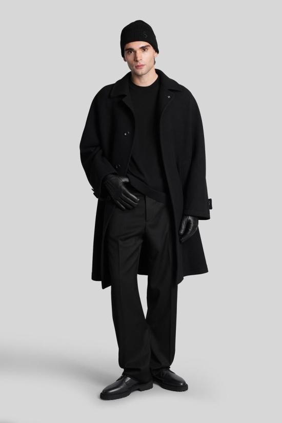 25FW 알파스튜디오 스웨터 429342 FE 6320C Black - ALPHA STUDIO