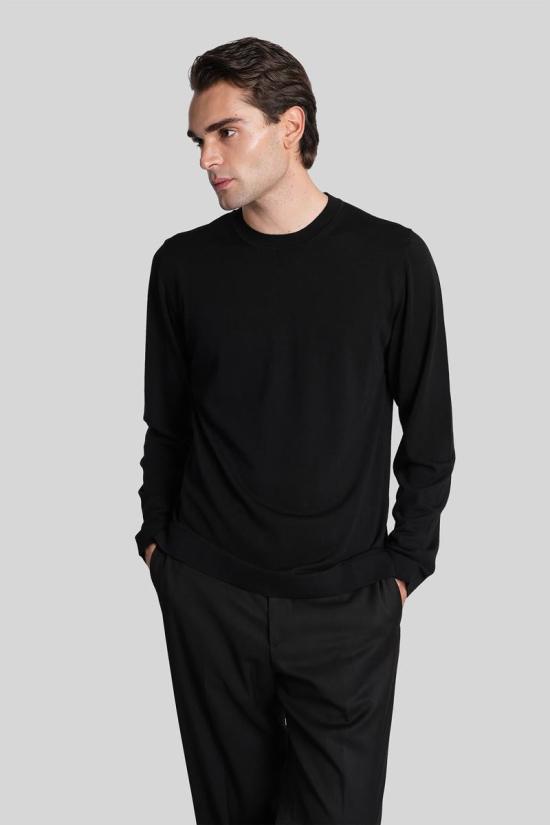 25FW 알파스튜디오 스웨터 429342 FE 6320C Black