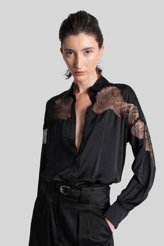 25FW 이로 블라우스 424257 WP18BASLAN Black - IRO