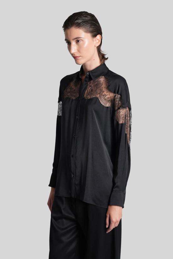 25FW 이로 블라우스 424257 WP18BASLAN Black - IRO