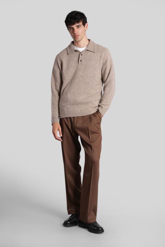 25FW 로베르토 콜리나 긴팔 셔츠 427354 253M32004 Brown - ROBERTO COLLINA