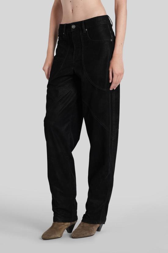 25FW 이자벨마랑에뚜왈 데님 팬츠 424800 PA0556FA C3B01E Black - ISABEL MARANT ETOILE