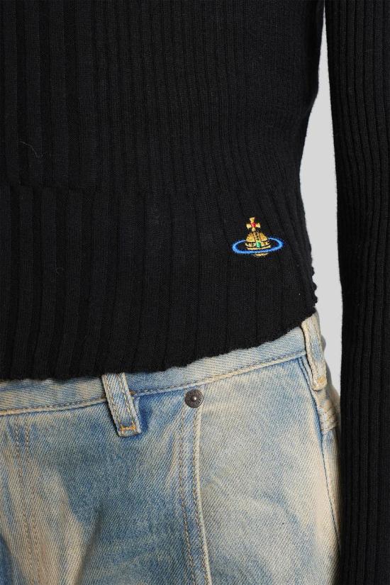 25FW 비비안웨스트우드 스웨터 426366 1803006G Y003M Black - VIVIENNE WESTWOOD