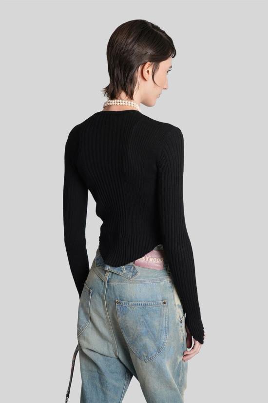 25FW 비비안웨스트우드 스웨터 426366 1803006G Y003M Black - VIVIENNE WESTWOOD