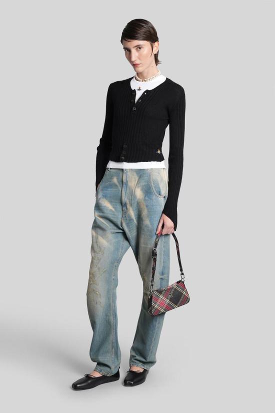 25FW 비비안웨스트우드 스웨터 426366 1803006G Y003M Black - VIVIENNE WESTWOOD