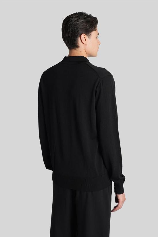 25FW 엠포리오 아르마니 긴팔 셔츠 424959 8N1F431M67Z Black - EMPORIO ARMANI