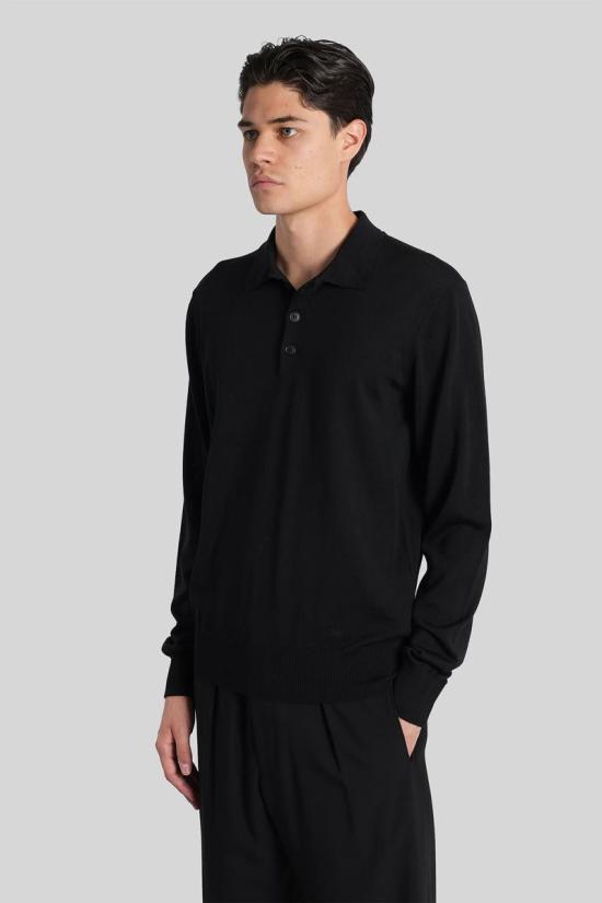 25FW 엠포리오 아르마니 긴팔 셔츠 424959 8N1F431M67Z Black - EMPORIO ARMANI