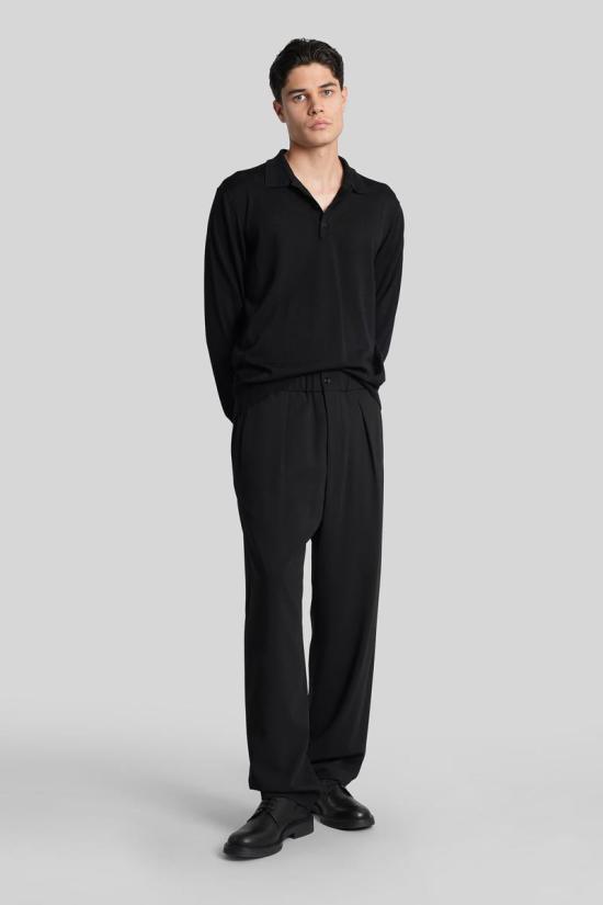 25FW 엠포리오 아르마니 긴팔 셔츠 424959 8N1F431M67Z Black - EMPORIO ARMANI