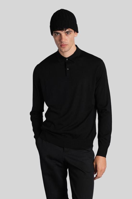 25FW 발렌타인 긴팔 셔츠 427674 B2W034 16W02 Black