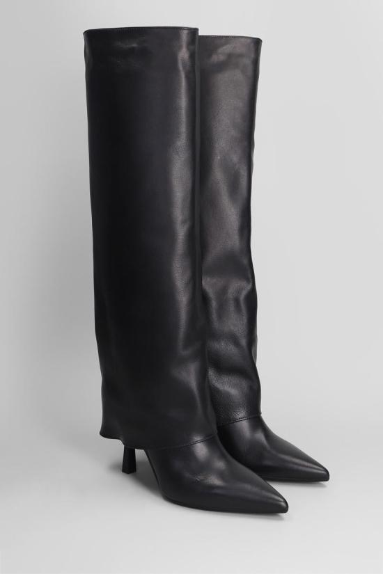 25FW 지젤 모아레 부츠 423454 EMILY Black - GISEL MOIRE