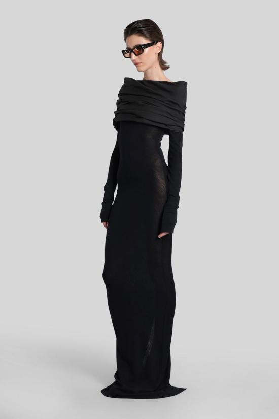 25FW 엔타이어 스튜디오 롱 원피스 425863 ESW W25 6022 Black - ENTIRE STUDIOS