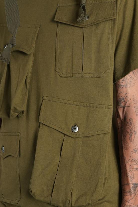 25FW 꼼데가르송 반팔 티셔츠 426248 PP T005 W25 GREEN - COMME DES GARCONS