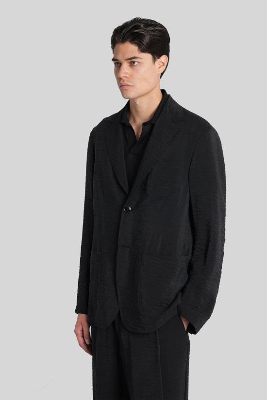 25FW 조르지오 아르마니 자켓 424659 GM001935TE16001 Black - GIORGIO ARMANI