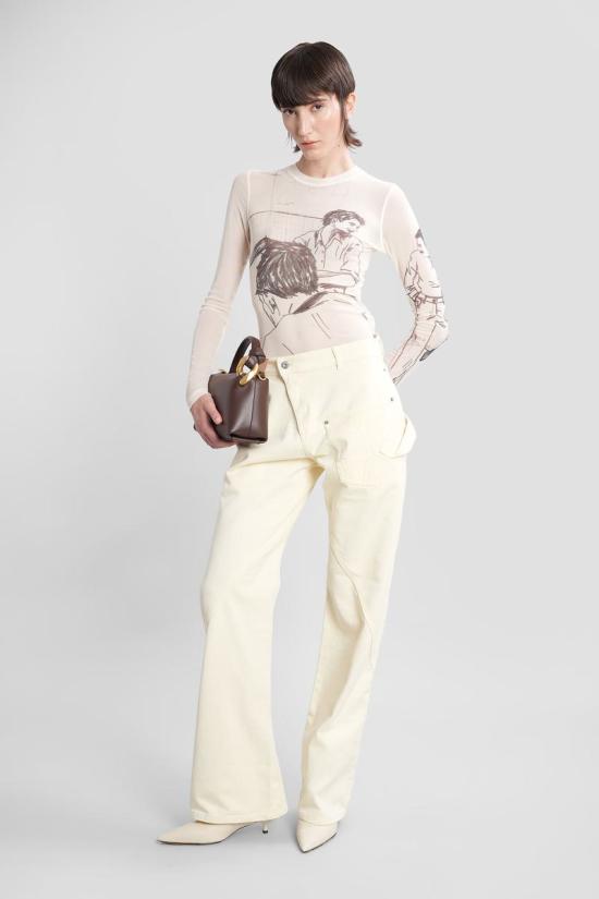 25FW JW앤더슨 데님 팬츠 423312 TR0384PG1775 YELLOW - JW ANDERSON